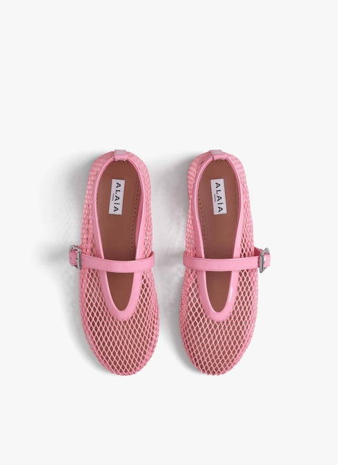 Candy - Ballet Flats In Fishnet - GLAM MODA